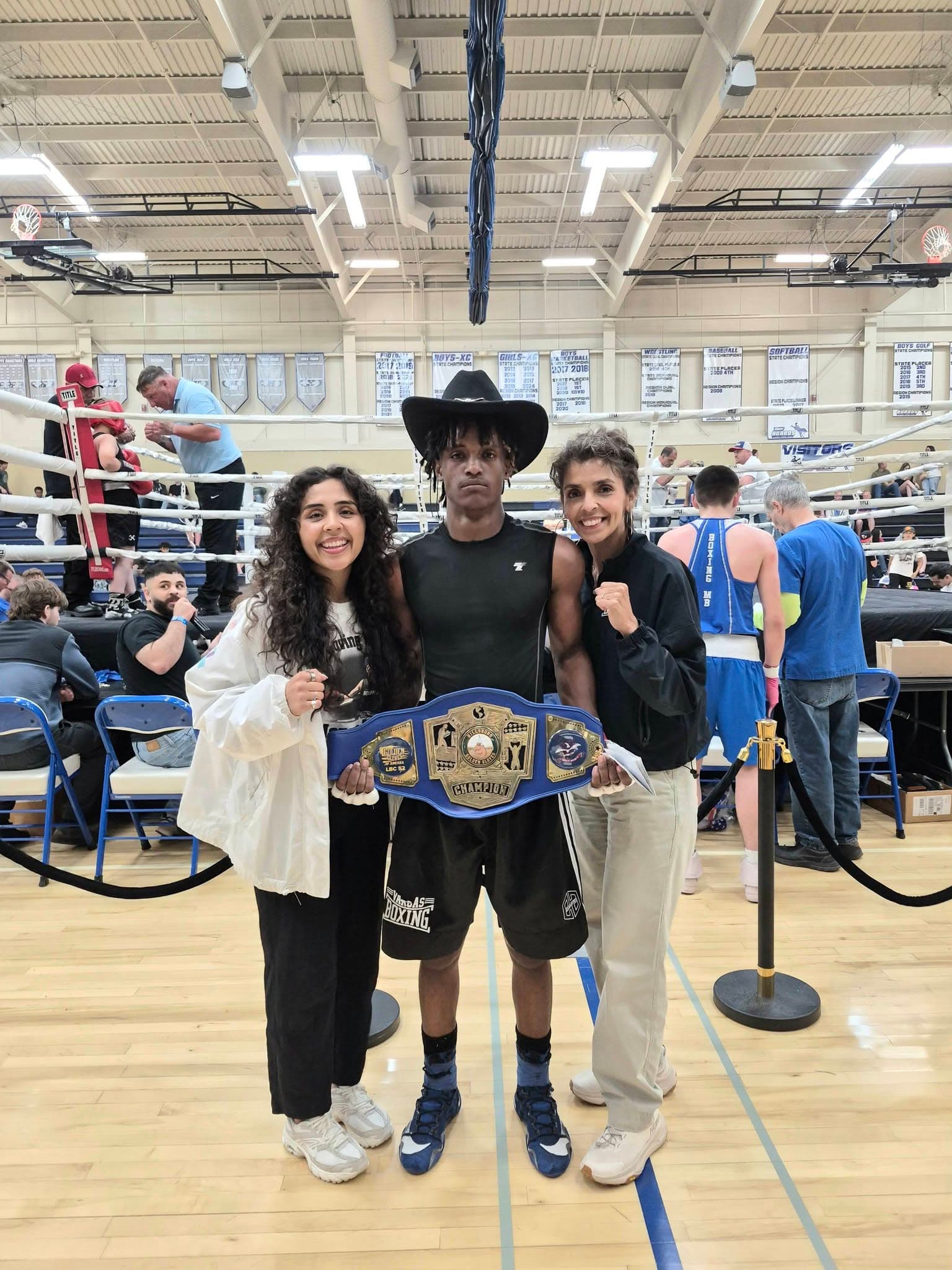 Vargas Boxing fighters and family celebrating at a tournament