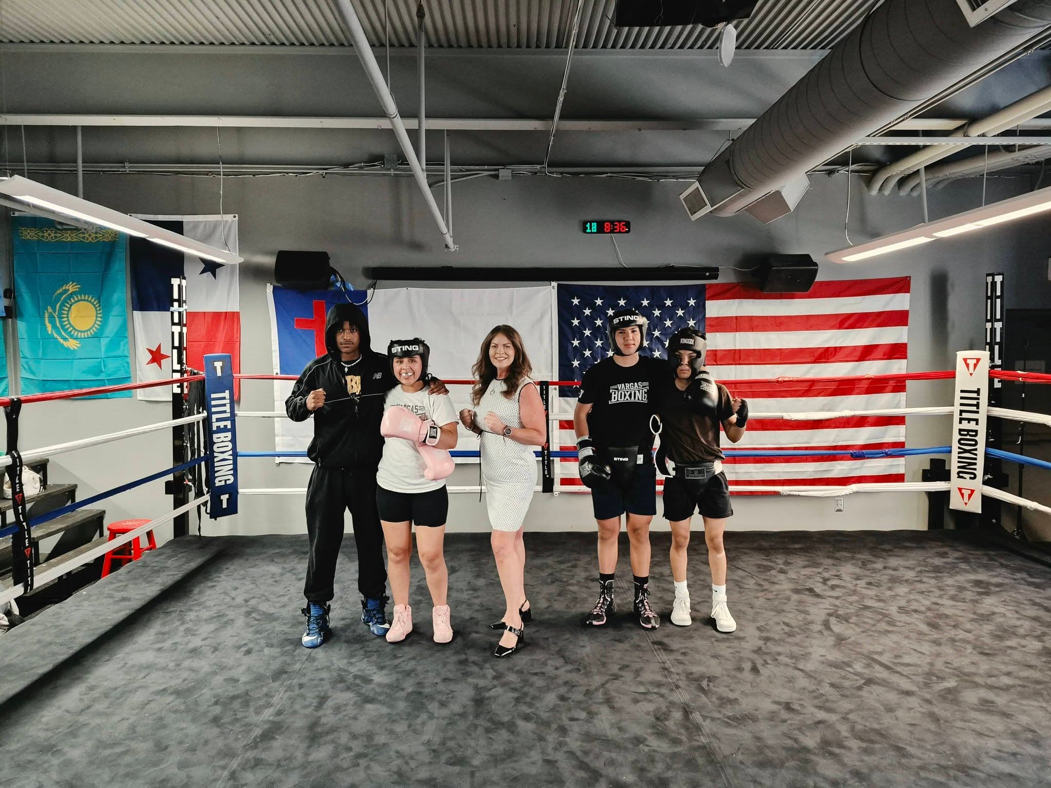 The Vargas Boxing family together at the gym