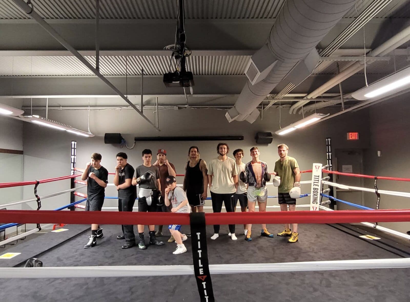 Inside the ring at Vargas Boxing