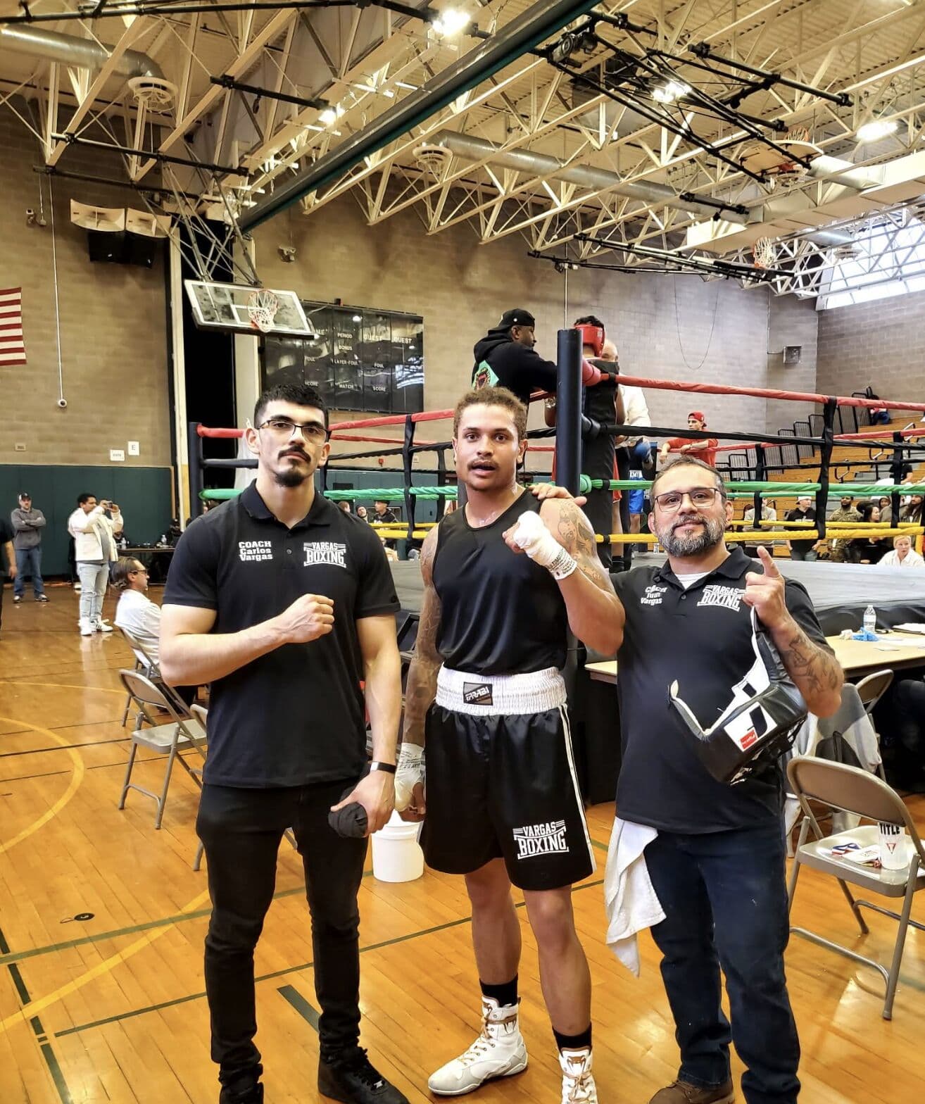 The Vargas Boxing team at a competition
